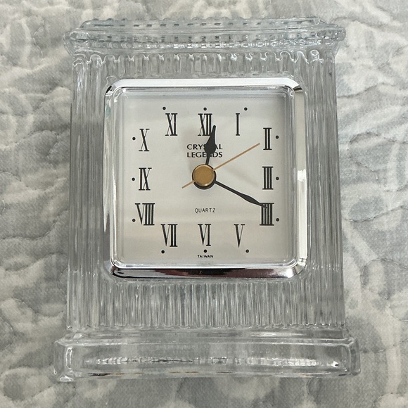 Crystal Godinger Table Clock - Picture 1 of 2